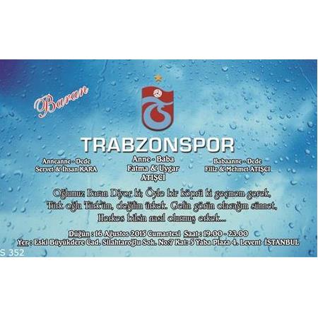 TRABZONSPOR SÜNNET DAVETİYE - NO352 - BİLGİ-NUMUNE İÇİN WHATSAAP : 0532 547 61 85